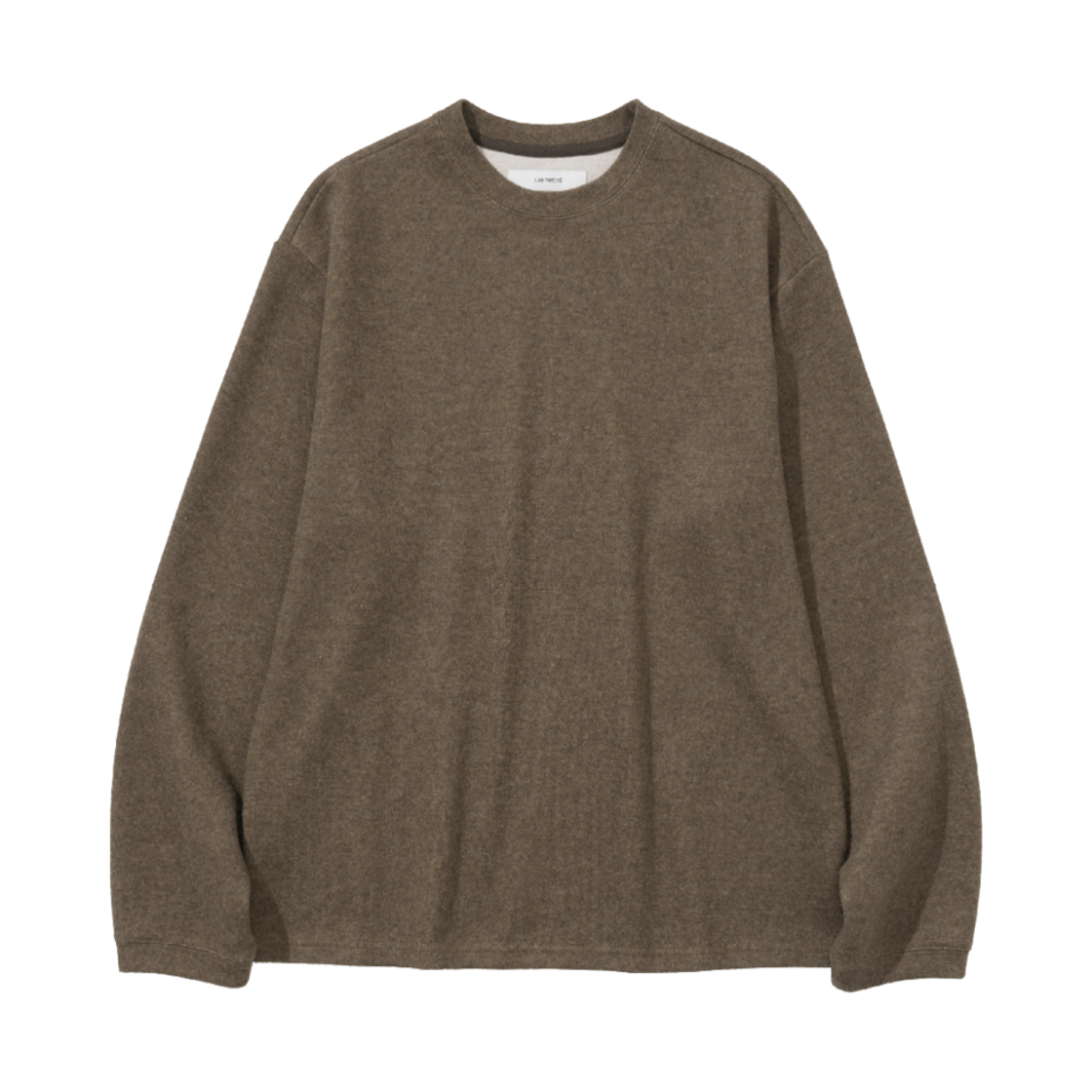LABW24C011 LAB TWELVE Essential Knitted T-shirt Brown
