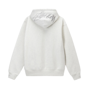 Stussy Back Applique Hoodie Ash Heather