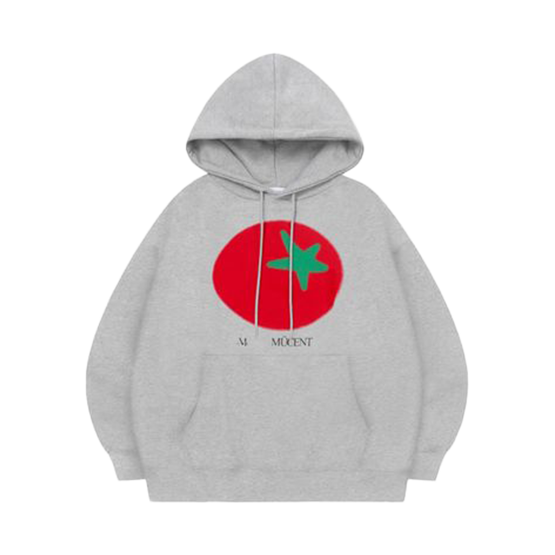 P00000QS_G MUCENT Tomato Printing Hood T Gray