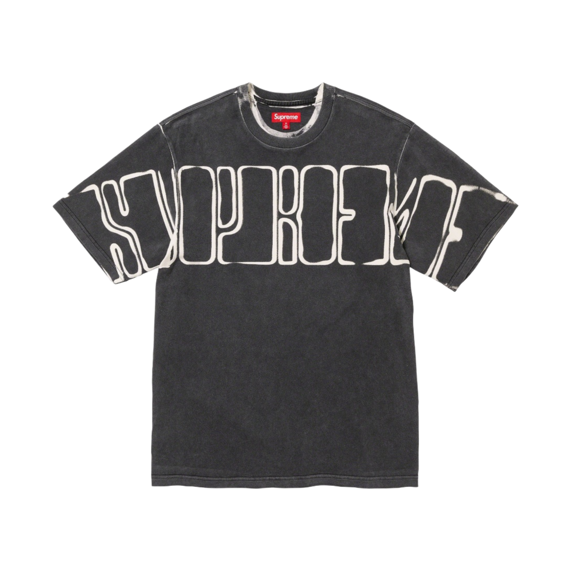 슈프림 오버프린트 녹아웃 숏슬리브 탑 블랙 - 23FW(Supreme Overprint Knockout S/S Top Black - 23FW) - 1