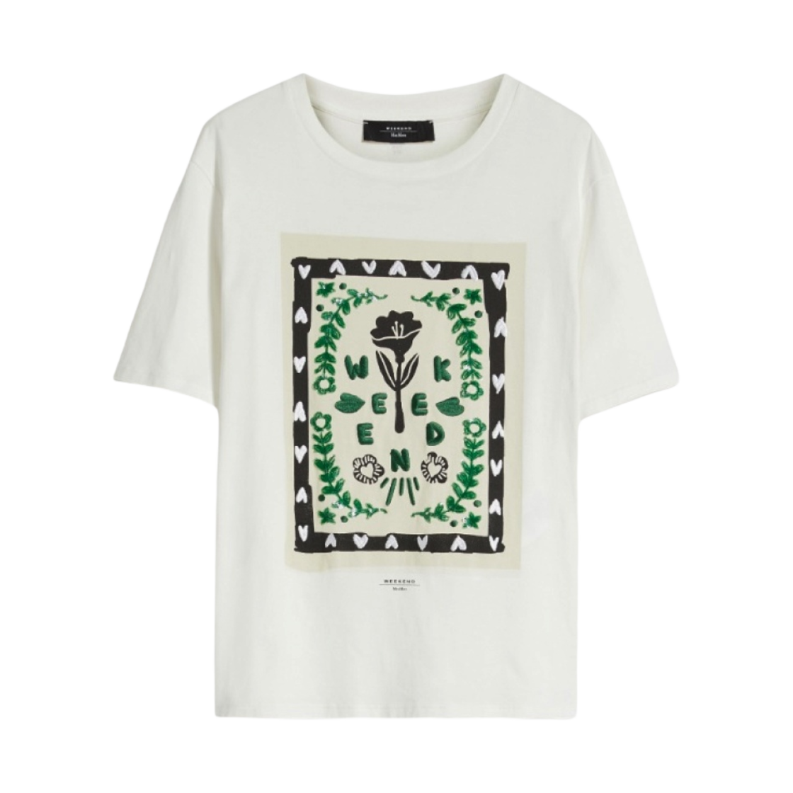 (W) 위켄드 막스마라 데나로 코튼 티셔츠 화이트((W) Weekend Max Mara Denaro Cotton T-Shirt White) - 1