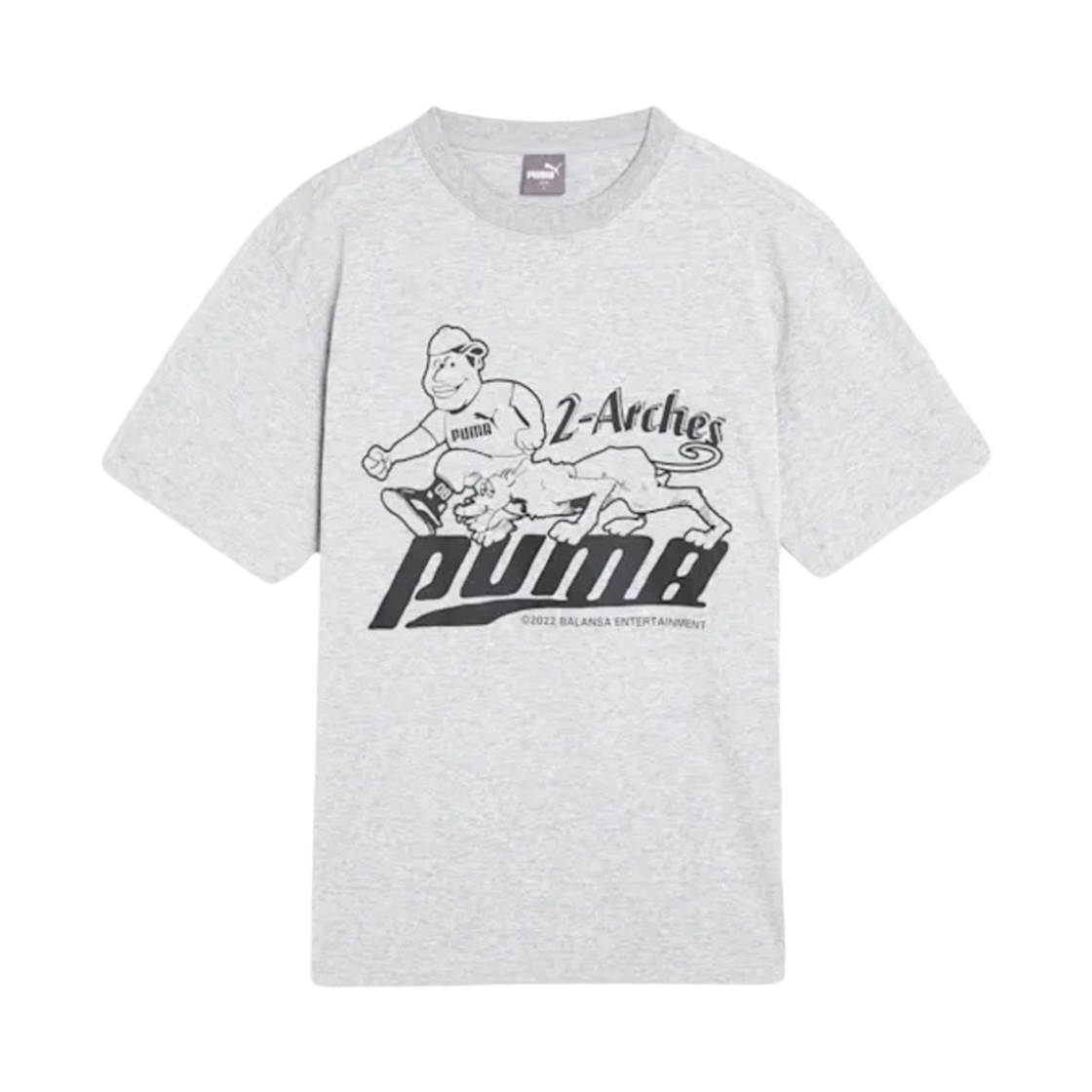 푸마 x 발란사 그래픽 티셔츠 1 미디움 그레이 헤더(Puma x Balansa Graphic T-shirt 1 Medium Grey Heather) - 1