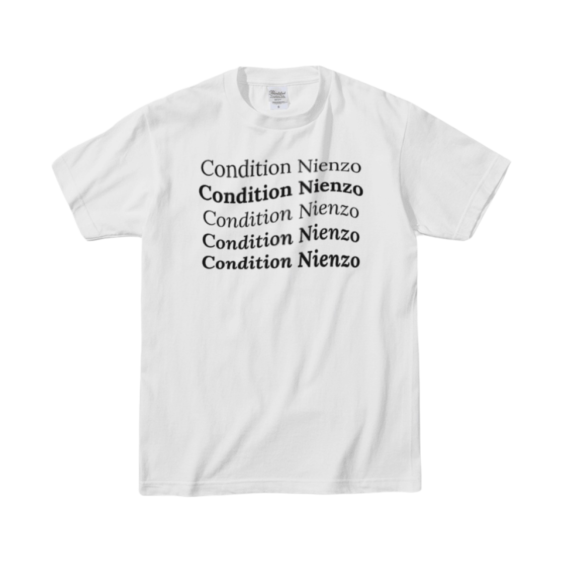 승헌쓰 컨디션 난조 티셔츠 화이트(Feel Like Feel Condition Nienzo T-Shirt White)