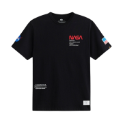 ALPHA INDUSTRIES Nasa Worm Logo Gen Ii Tee Black