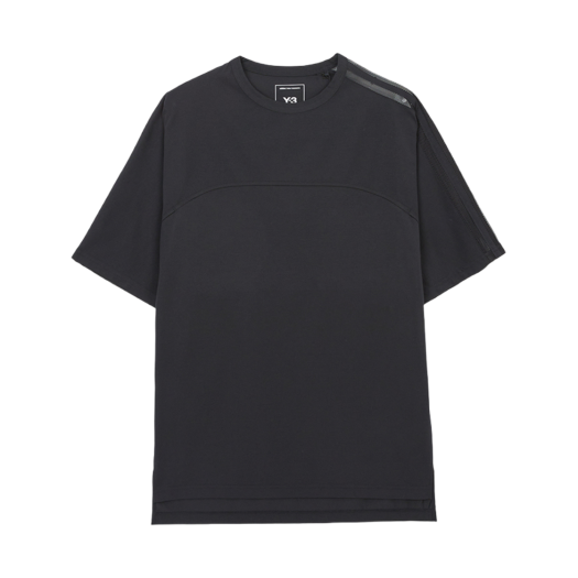 Y-3 Mesh 3-Stripes Short Sleeve T-Shirt Black