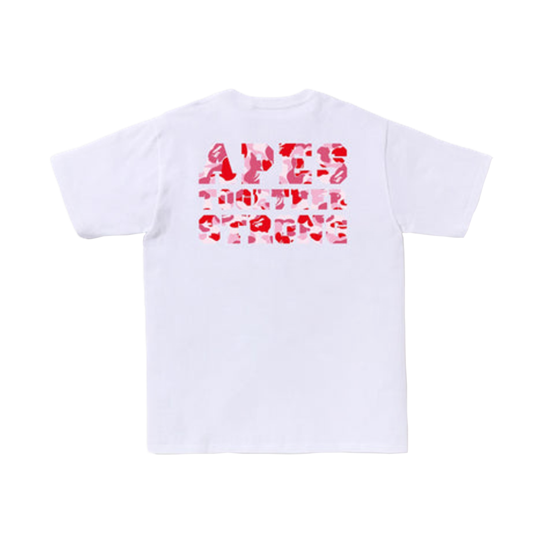 베이프 ABC 카모 컬리지 ATS 티셔츠 화이트 핑크(BAPE ABC Camo College ATS T-Shirt White Pink) - 1