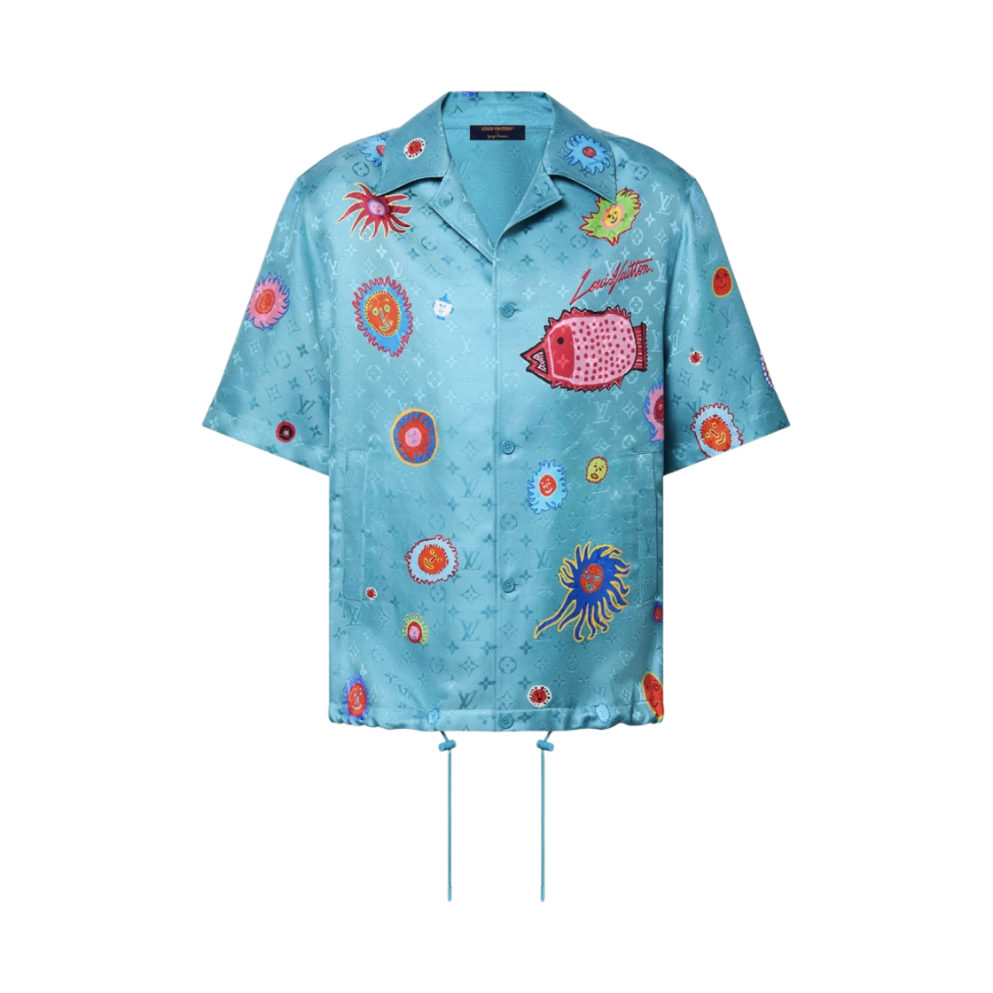 루이비통 x 야요이 쿠사마 모노그램 페이스 숏슬리브 셔츠 사우스 씨(Louis Vuitton x YK Monogram Faces Short Sleeve Shirt South Sea) - 1