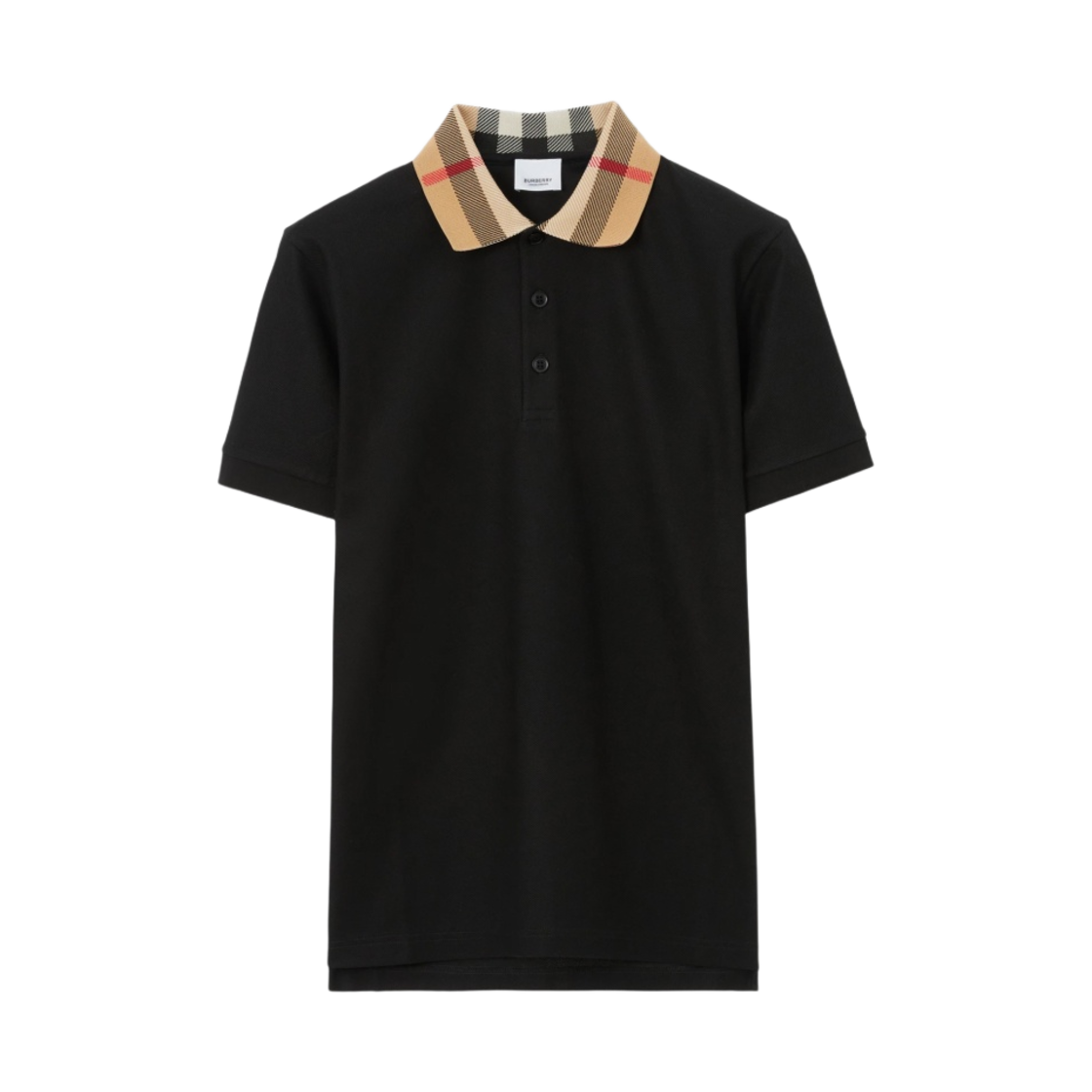 버버리 코튼 폴로 셔츠 블랙(Burberry Cotton Polo Shirt Black)