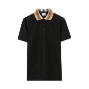 Burberry Cotton Polo Shirt Black
