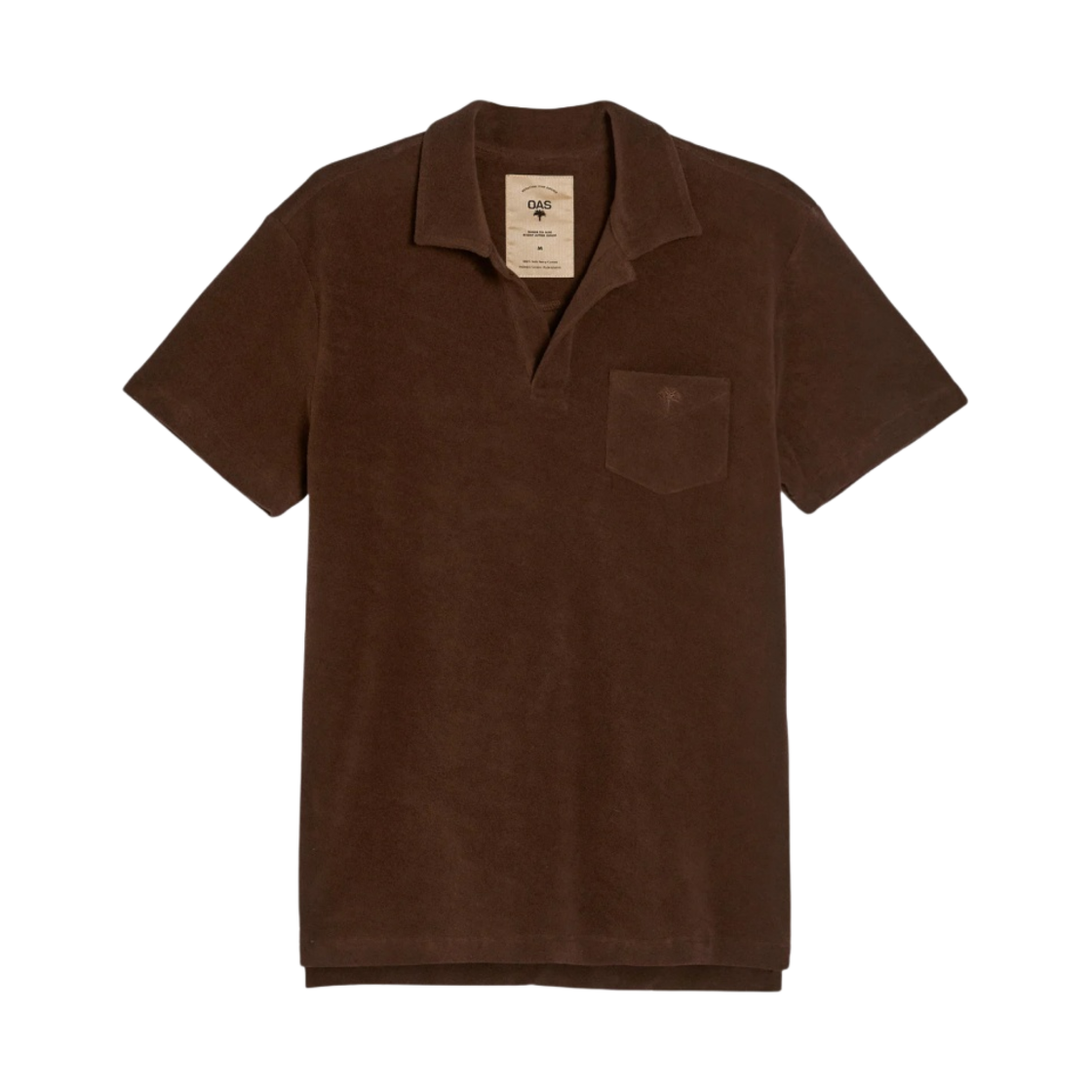 오에이에스 폴로 테리 셔츠 브라운(OAS Polo Terry Shirt Brown)