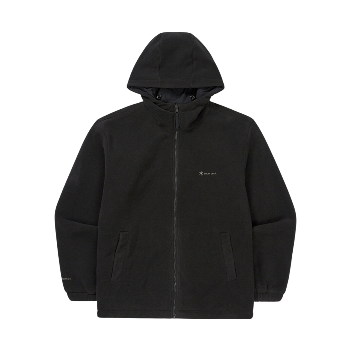 S24WMTFJ74BK Snow Peak Polartec Reversible Hooded Zip-Up Black