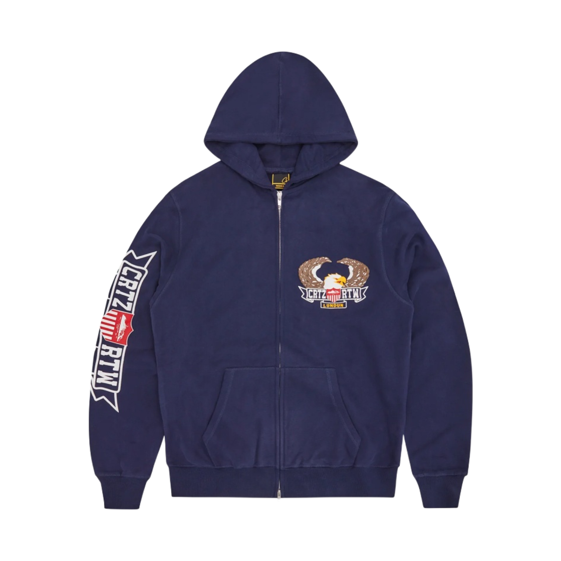 코르테이즈 딥셋 집업 후드 네이비(Corteiz Dipset Zip-Up Hoodie Navy) - 1