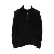 Wooyoungmi Vest Layer Knit Black - 22FW