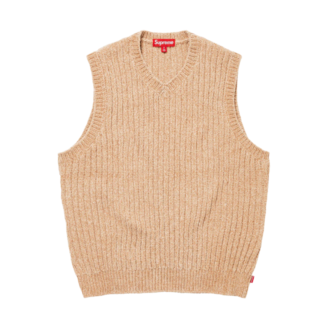- Supreme Chenille Sweater Vest Beige - 24FW