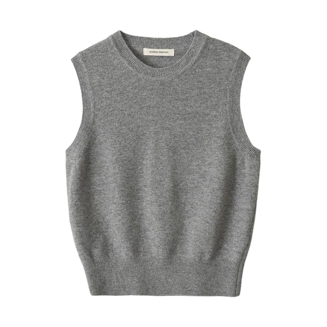 (W) 낫띵 리튼 에밋 유넥 울 슬립오버 그레이((W) Nothing Written Emitt U-Neck Wool Slipover Gray)