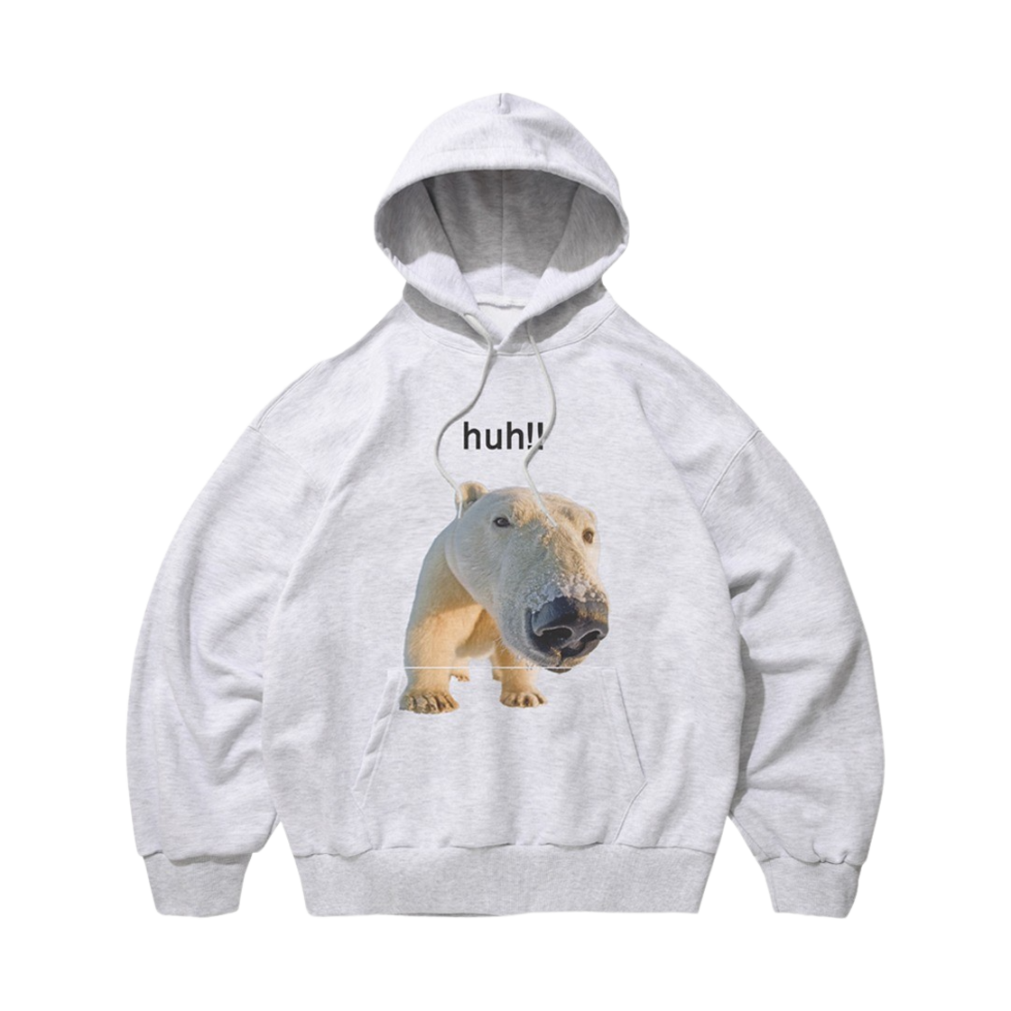 스웨이드 허 후드 멜란지 그레이(Suade Huh Hoodie Melange Gray)