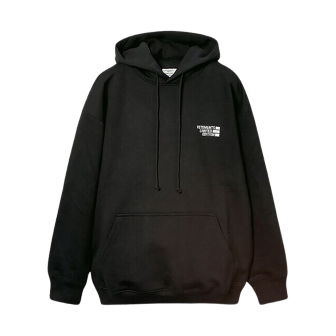 베트멍 로고 후디 블랙(Vetements Logo Hoodie Black)