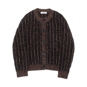 Haleine Roundneck Mouline Wool Cardigan Brown (VJ323)