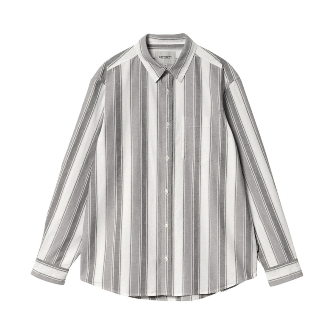 I033030-23A-XX Carhartt WIP Kendricks Stripe Shirt Flint Shiver