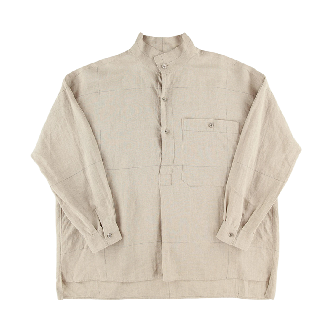 캡틴 선샤인 스탠드칼라 스모크 내츄럴 페인(Kaptain Sunshine Standcollar Smock Natural Pane)