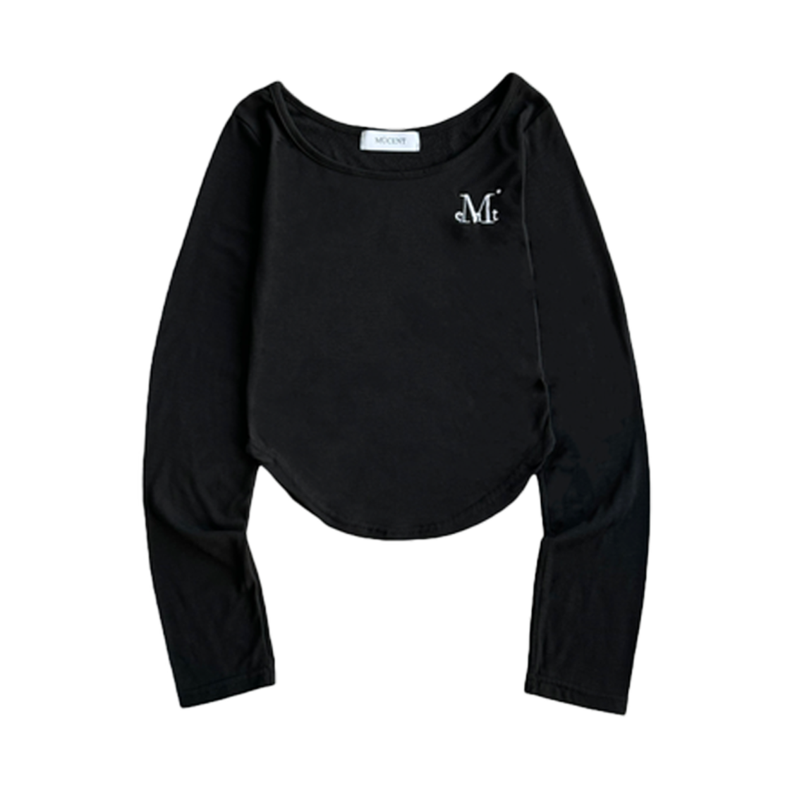 무센트 아스티 슬림 유넥 티 블랙(MUCENT Asti Slim U Neck T Black) - 1