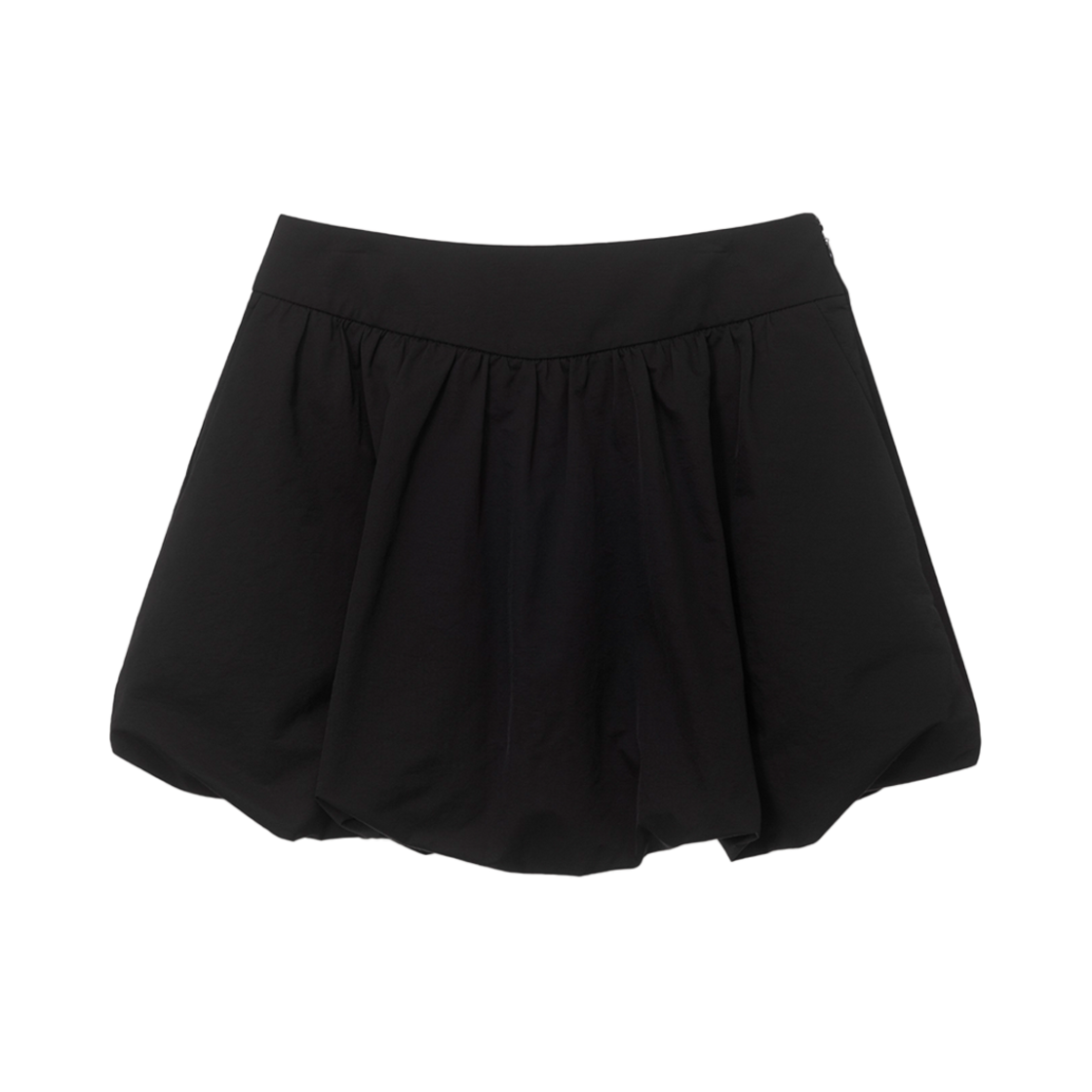 던스트 벌룬 미니 스커트 블랙