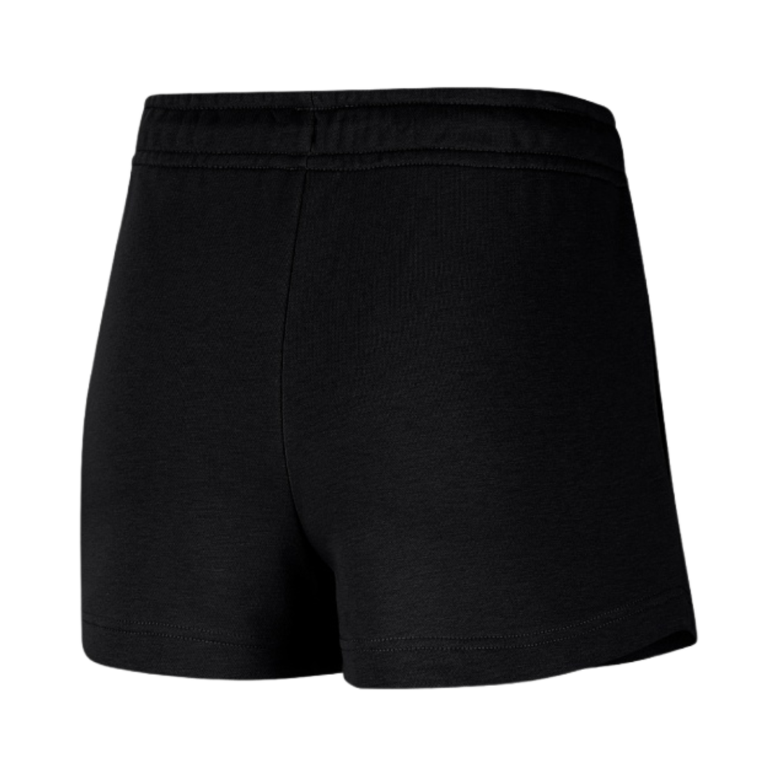 (W) 나이키 NSW 에센셜 프렌치 테리 쇼츠 블랙 화이트 - 아시아((W) Nike NSW Essential French Terry Shorts Black White - Asia) - 2