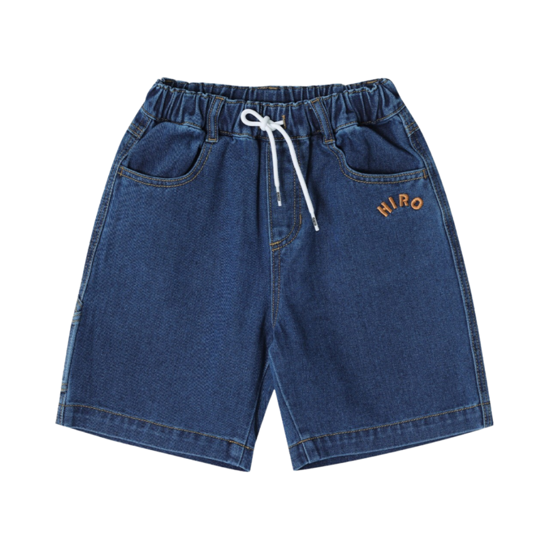 (키즈) 히로 이지 데님 카펜터 인디고 블루((Kids) Hiro Easy Denim Carpenter Indigo Blue)