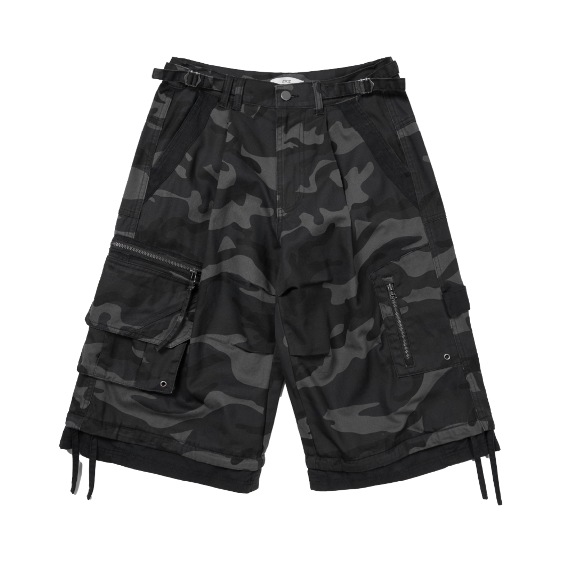 이티씨이 레이어드 카고 버뮤다 쇼츠 2.0 카모(ETCE Layered Cargo Bermuda Shorts 2.0 Camo)