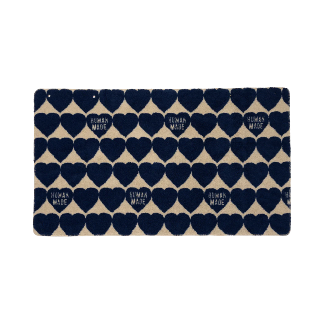 HM28GD080 Human Made Heart Fleece Blanket Blue