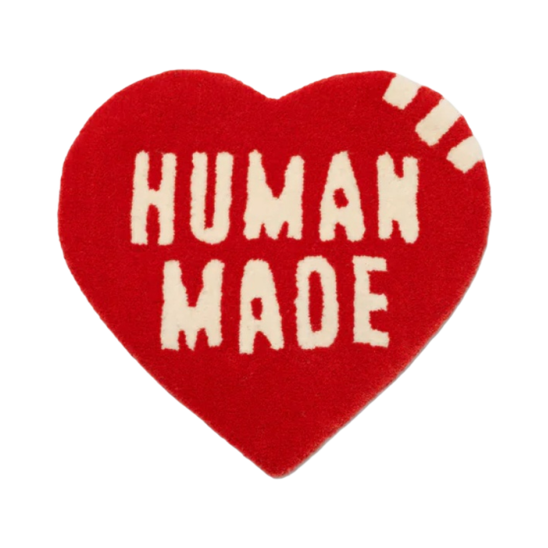 휴먼 메이드 하트 러그 스몰 브라운 | Human Made | KREAM
