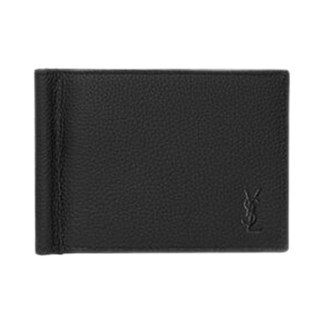 생로랑 카산드라 쉐도우 생로랑 빌 클립 월렛 그레인 레더 블랙(Saint Laurent Cassandre Shadow Saint Laurent Bill Clip Wallet in Grained Leather Black) - 1