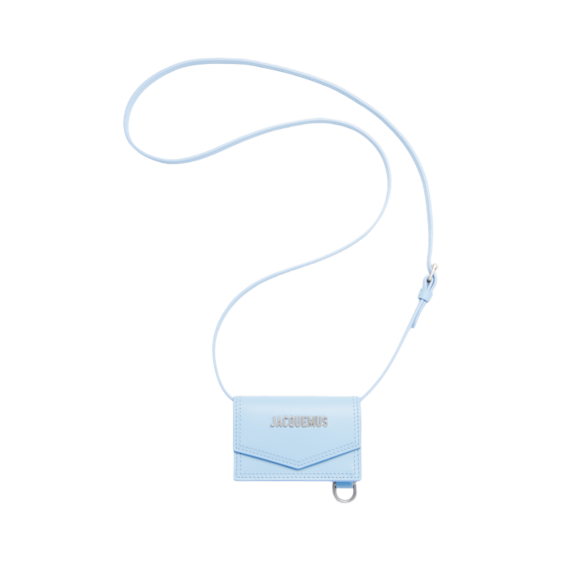 216SL004-3061-320 Jacquemus Le Porte Azur Envelope Wallet Light Blue
