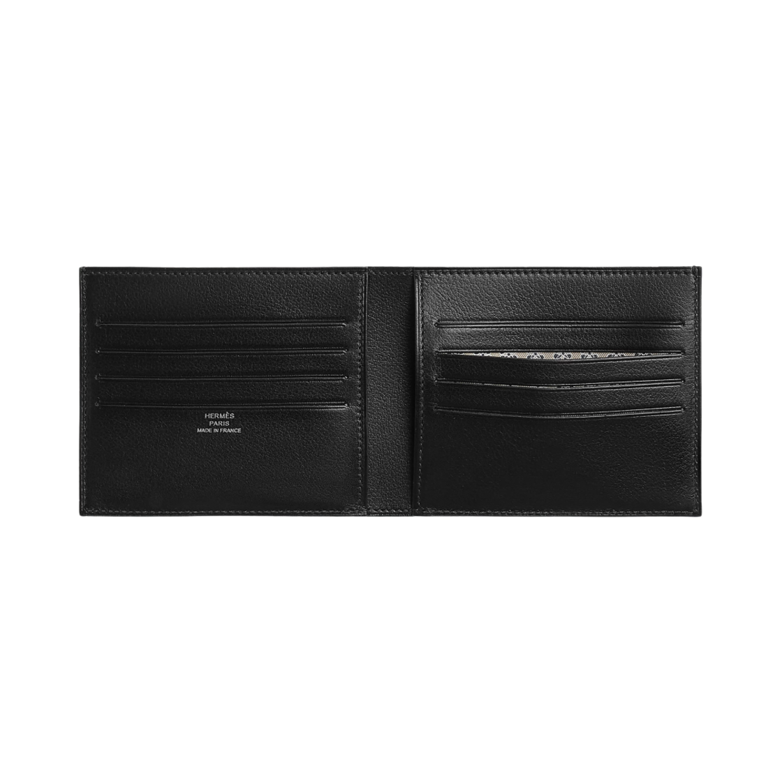 에르메스 시티즌 트윌 컴팩트 카드 홀더 에버그레인 카프스킨 & 누아 베쥬(Hermes Citizen Twill Compact Card Holder Evergrain Calfskin & Noir Beige) - 2