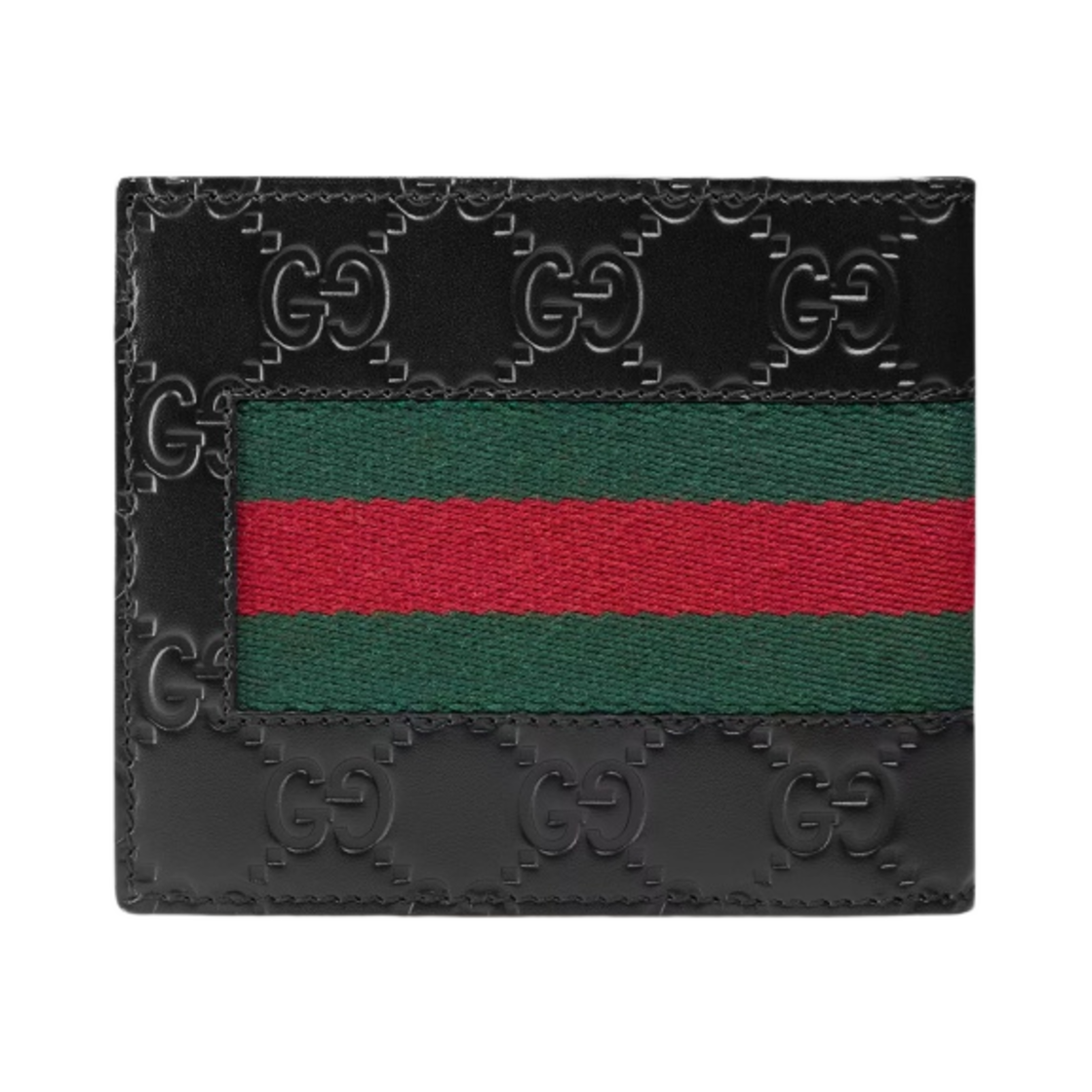 구찌 시그니쳐 웹 지갑 블랙(Gucci Signature Web Wallet Black) - 3