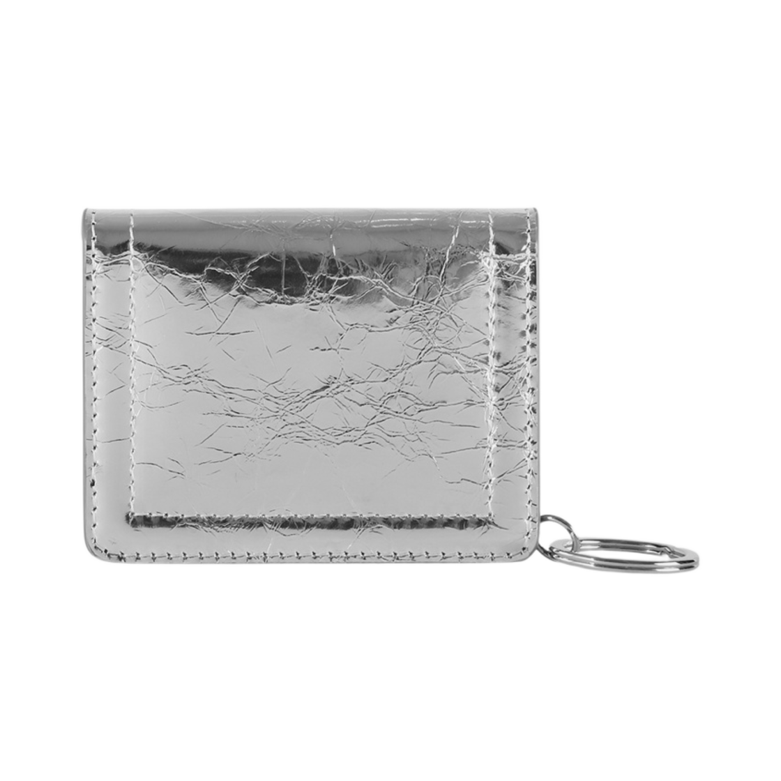 메종 마르지엘라 미러 레더 바이폴드 카드 홀더 실버(Maison Margiela Mirror Bi-Fold Card Holder Silver) - 2