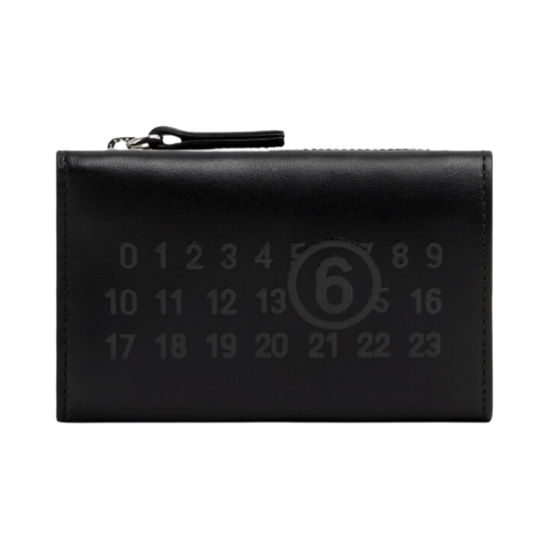 SA5UI0009P5693T8013 MM6 Maison Margiela Numeric Logo Trifold Wallet Black