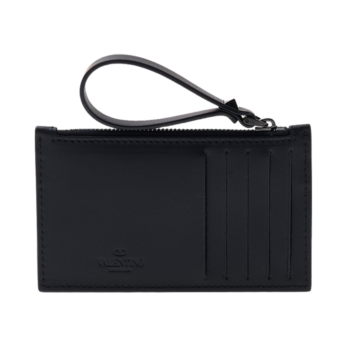발렌티노 VLTN 로고 카드 홀더 블랙(Valentino VLTN Logo Card Holder Black) - 2