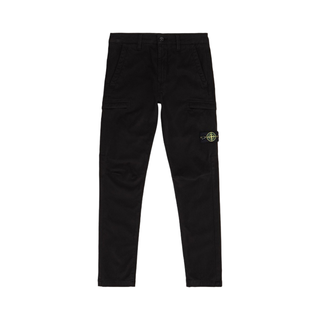 (키즈) 스톤 아일랜드 31014 가먼트 다이드 스트레치 코튼 카고 팬츠 블랙 - 22FW((Kids) Stone Island 31014 Garment Dyed Stretch Cotton Cargo Pants Black - 22FW) - 1