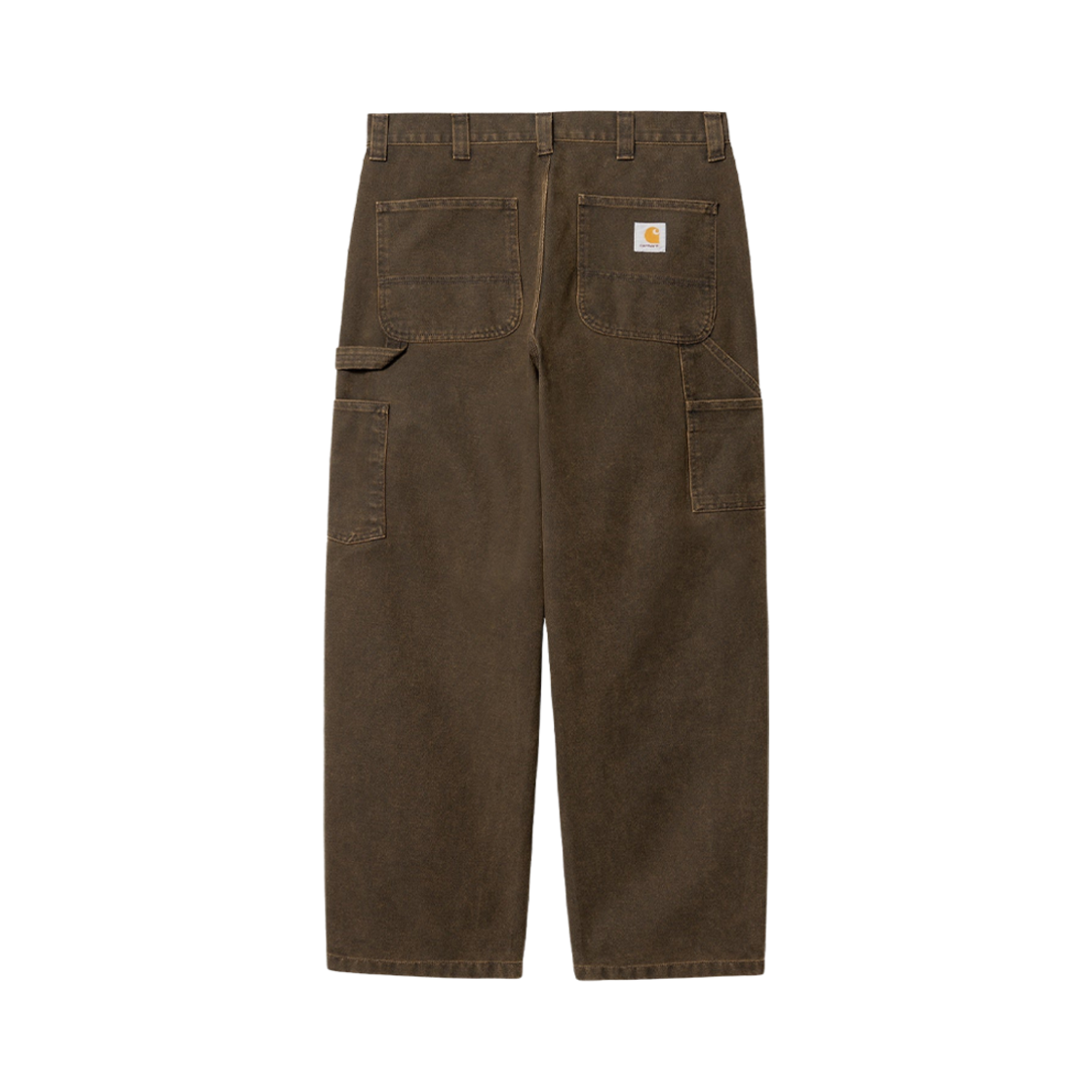 I032360-1TS-06 Carhartt WIP Walton Canvas OG Loose Fit Single Knee Pants Black Deep Hamilton Brown