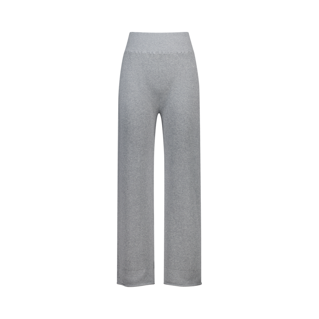 쥬키프 실크 코튼 와이드 팬츠 멜란지 그레이(Juukiff Wide Trouser In Mixed Silk Cotton Melange Grey)