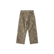 QT8 GARMENTS Leopard Carpenter Pants Beige