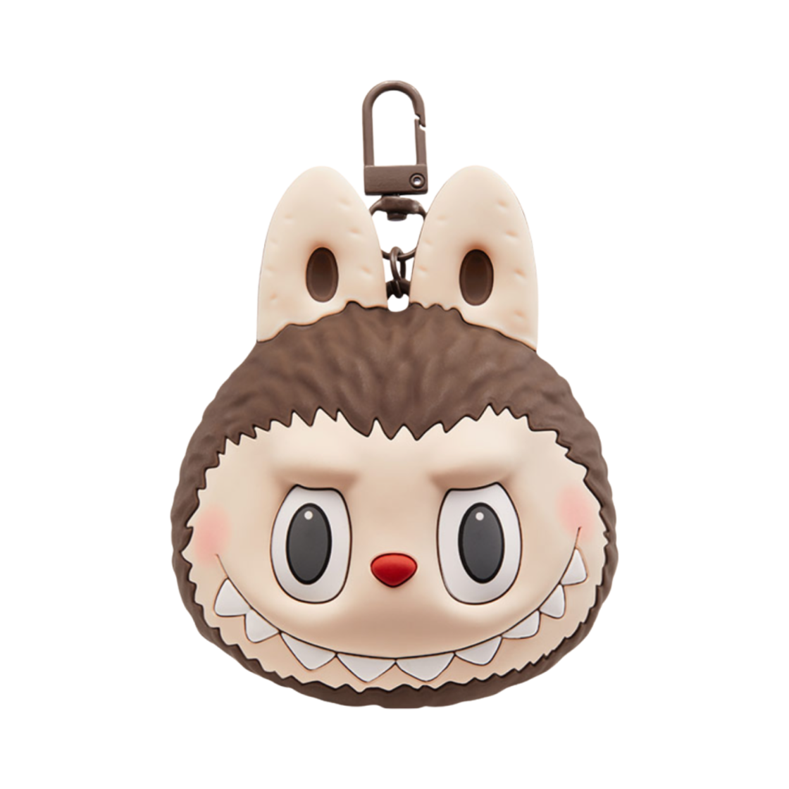 팝마트 라부부 오리지널 실리콘 이어폰 백 브라운(Pop Mart Labubu Original Silicone Earphone Bag Brown)