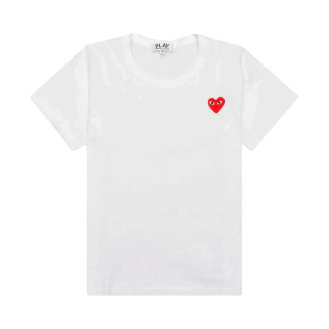 AZ-T501-100-2 (Kids) Play Comme des Garcons Red Heart T-Shirt White