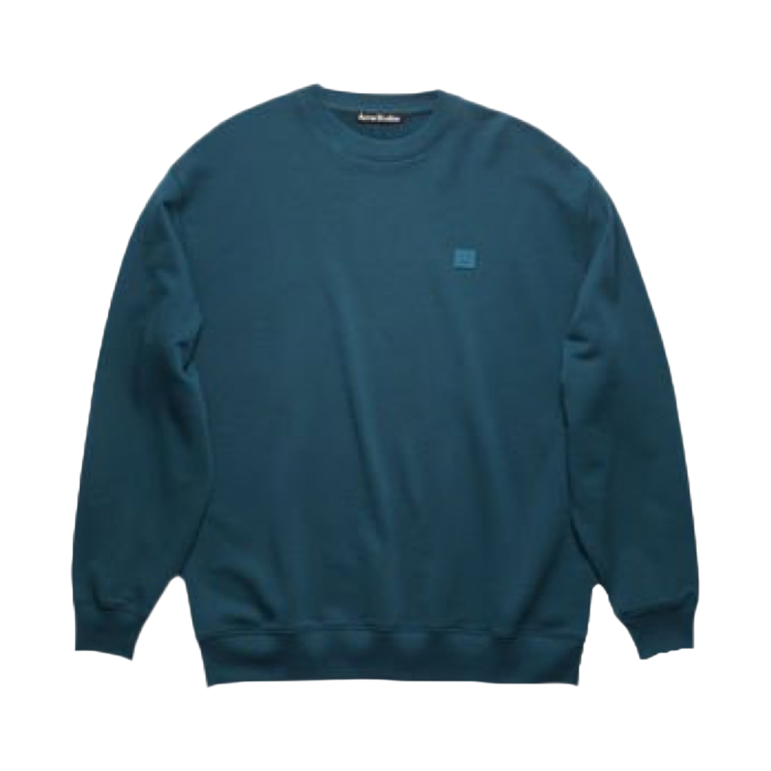 CI0010-D98 Acne Studios Forba Face Crewneck Sweatshirt Midnight Blue