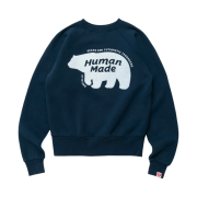 Human Made Raglan Crew Neck Sweatshirt Navy