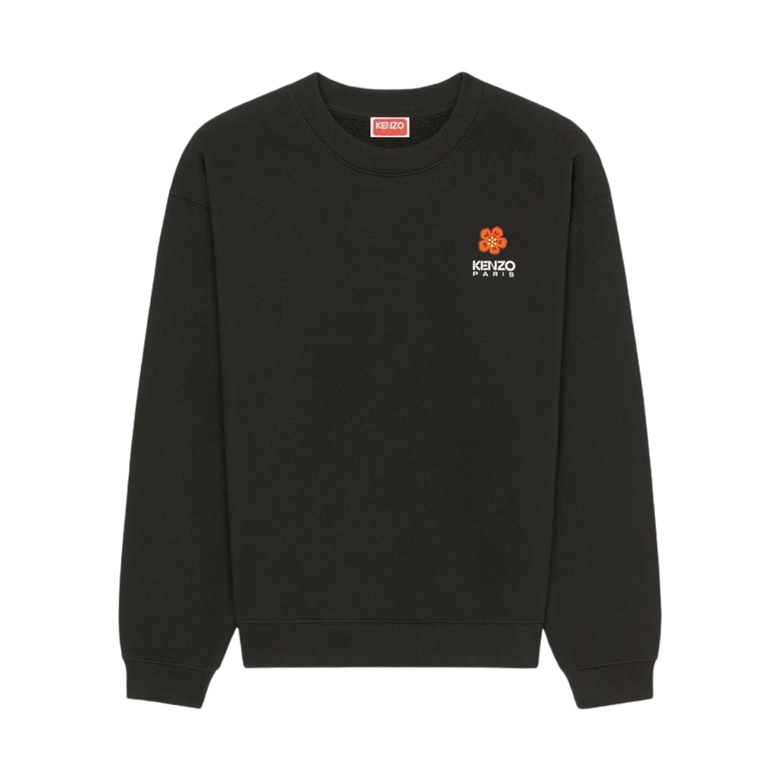 FD52SW0404MF-99J (W) Kenzo Boke Flower Crest Sweatshirt Black