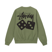 Stussy Dice Pigment Dyed Crew Artichoke
