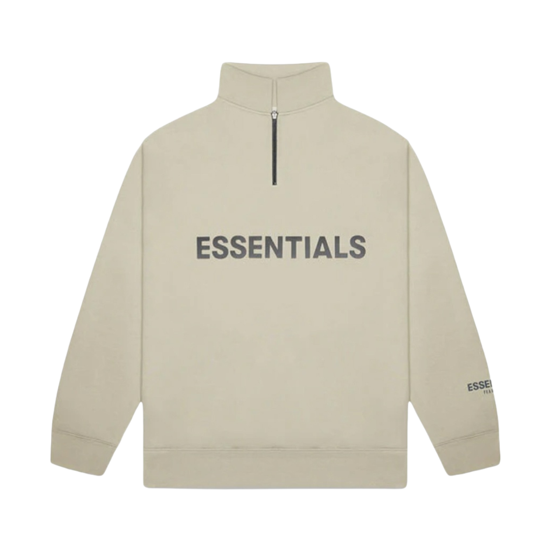 에센셜 하프집 풀오버 모스 - 20FW