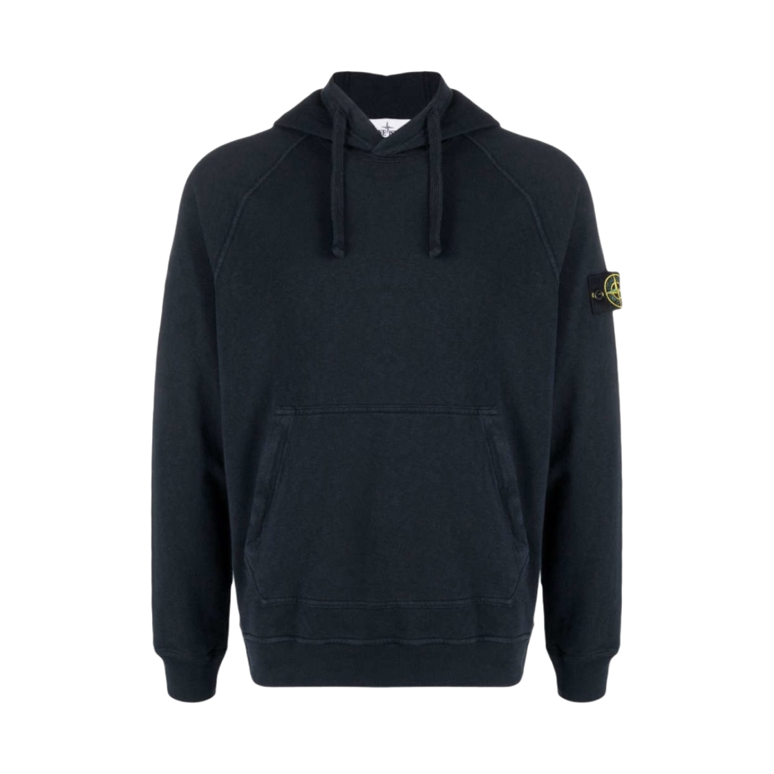 741563860-V0029 Stone Island 63860 Cotton Hooded Sweatshirt Black - 21SS